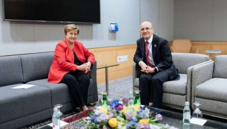 Şimşek, IMF Lideri Georgieva ve ABD Hazine Bakanı Bessent ile görüştü