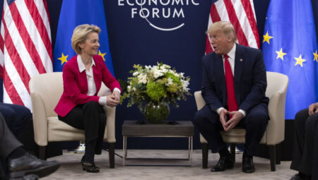 Von der Leyen ile Trump ticaret bağları için bir ortaya geliyor